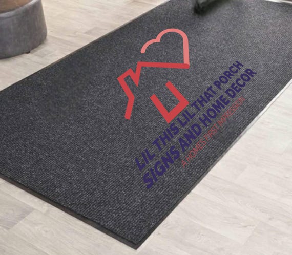 Custom Heavy Duty LOGO Entryway Mat - Multiple Sizes - Business or Residential