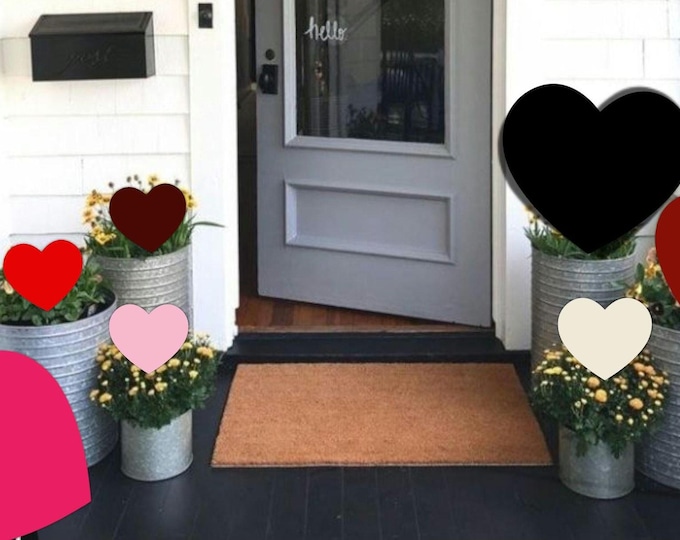 Wooden Heart Decorations - All Weather Duel Sided-  Valentines Decor - Weddings- Parties - Many Colors