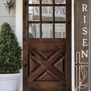 He is Risen Wooden Easter Porch Leaner Sign