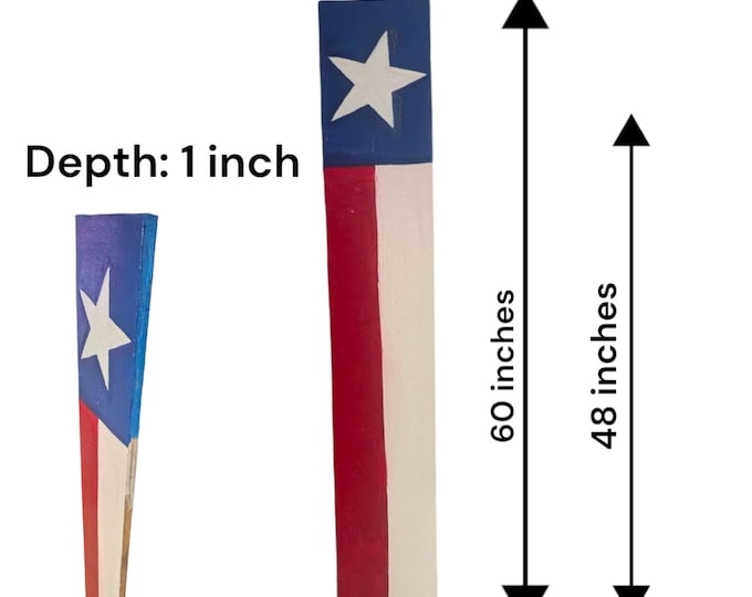 Patriotic Texas Flag Porch Sign