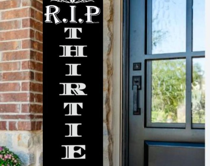 Hand Painted R.I.P. Birthday Party Welcome Sign