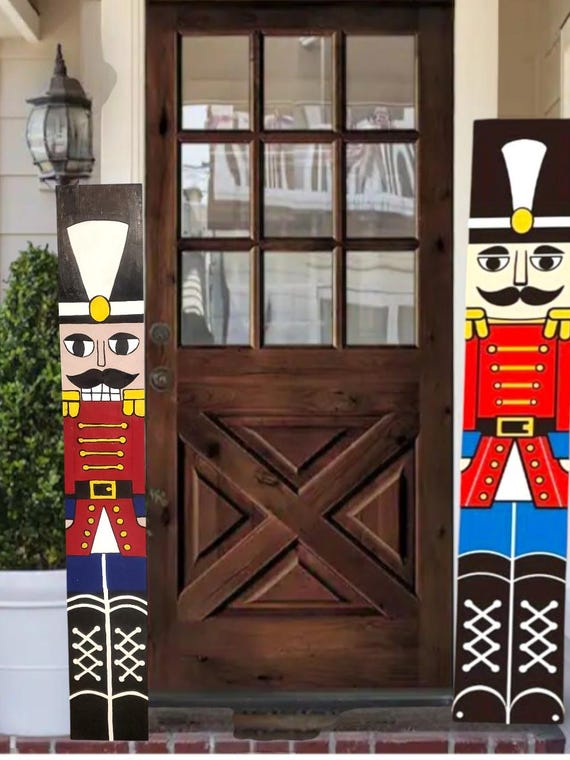 Toy Soldier Nutcracker Christmas All Weather  Wooden Porch Leaner Sign Sealed