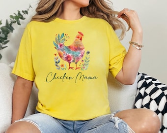 Chicken Mama Shirt For Chick Lovers Funny Chicken Mom TShirt For Hilarious Poultry Owner Farm Girl Tee For Chicken Lady T-Shirt