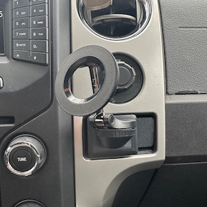 2009-2014 Ford F-150 Phone Mount | Secure Cubby Dock | MagSafe Ready | Easy Install