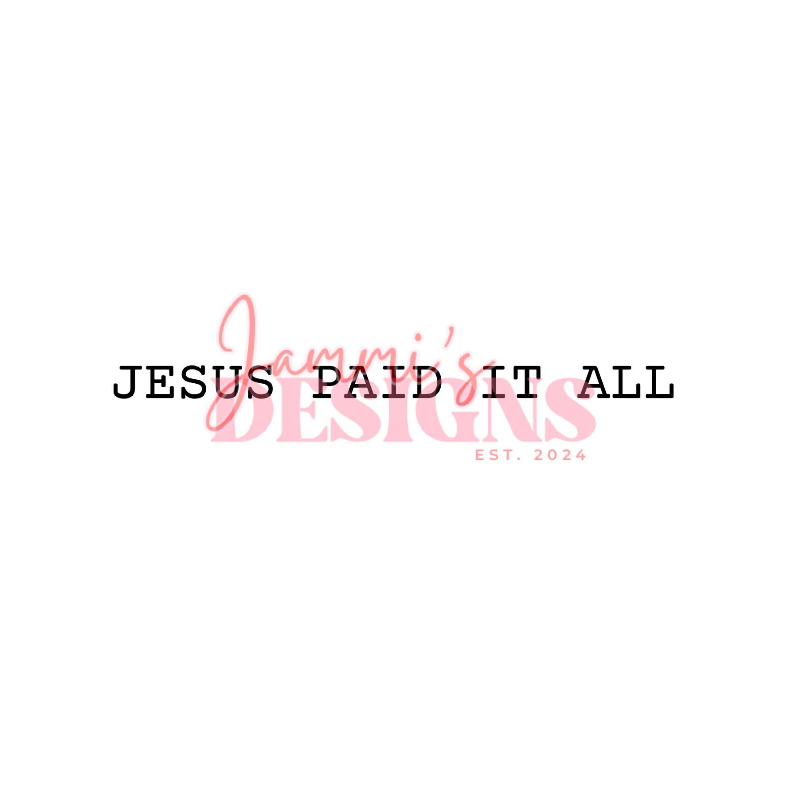 Jesus Paid It All Receipt - Etsy