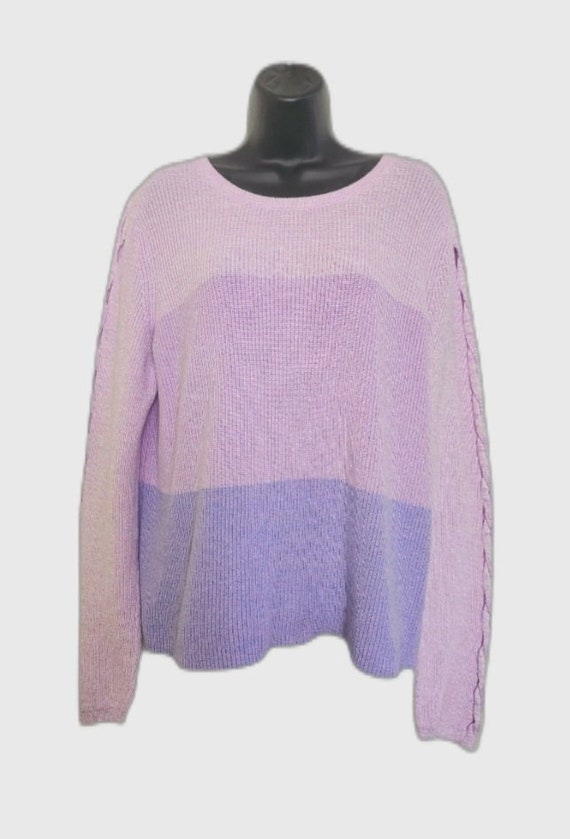 Lilly Pulitzer Pink & Purple Sweater XL