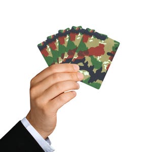 Cartes à jouer camouflage Alpenflage, jeu de cartes camouflage militaire pour poker, jeux de cartes, cadeau pour les joueurs, ensemble de jeux de camouflage, jeu de cartes sur le thème de l'armée