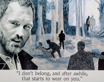 4x6 Supernatural (Benny) Metal Print
