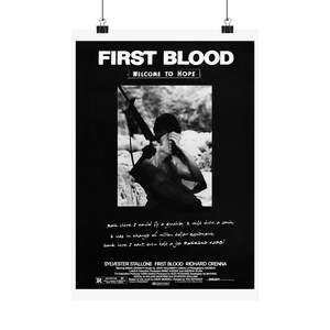 First Blood Matte Vertical Posters (Rambo)