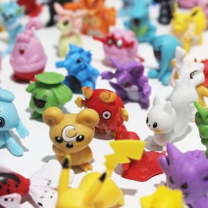 Set of 144 Pokemon Figures 2-3cm for Boy Kids Birthday Party