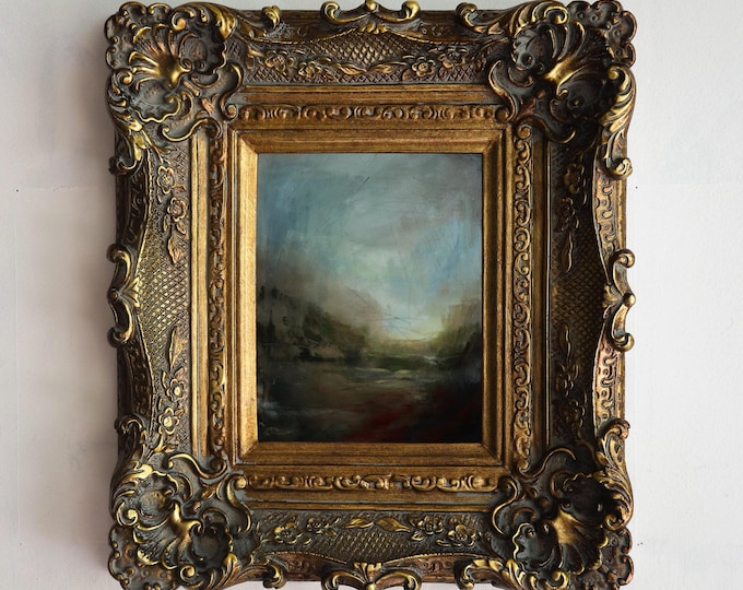 Landscape Through Mist #2, Original Oil Painting by Sam Dewey | Fine Art Print