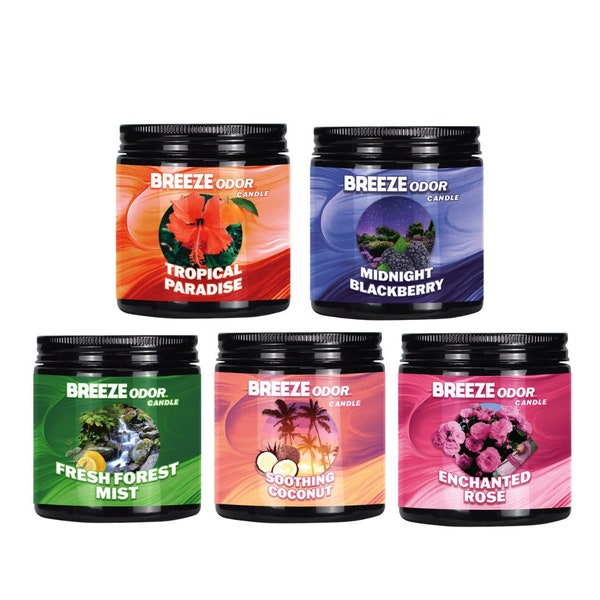 13oz. Breeze Odor Scented Candle - Relaxing Assorted Scents