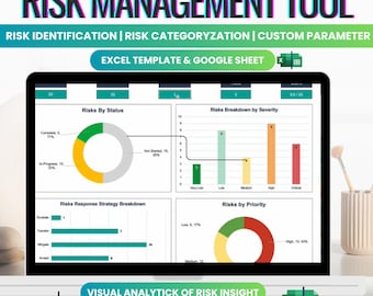 risikomanagment-tool | Excel & Google Sheets Vorlage (Digitaler Download)