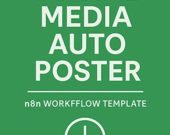 Social Media Auto Poster | n8n Arbeitsablauf Vorlage | Spare Zeit mit Marketingautomatisierung