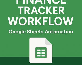 Notion Template Google Sheets Budget Tracker + n8n Name der Arbeitsprozesse