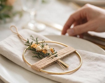 Custom Wedding Favors, Mini Flower Bouquets, Table Centerpiece Decor, Small Dried Flower Wreaths, Wall Hanging Set