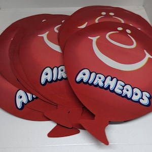 Red Airheads Smell Proof Mylar 3.5g to 7g Resealable Storage Bag 5&quot; x 4&quot;