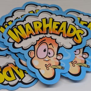 3D Blue Warheads Shaped Smell Proof Mylar Storage Bag 3.5g to 5g 5&quot; x 4.9&quot;