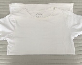 Vintage Primark White Stretch Tee, Size 6