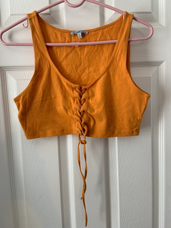 Vintage Charlotte Russe Mustard Yellow Top, Medium