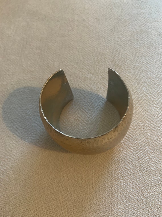 Large Gold Cuff Bracelet - image 4