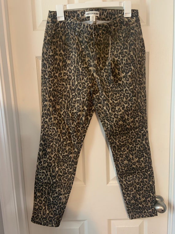 Vintage Artisan NY Leopard Print Pants, Size 10