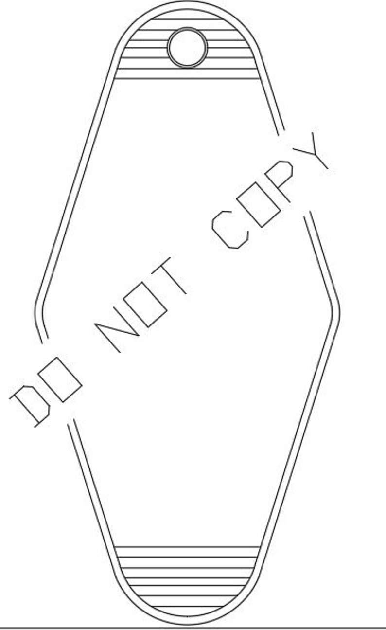Keychain Shape (dxf, Dwg) - Etsy