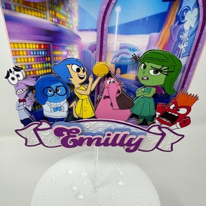 Inside Out Cake Topper Inside Out 2 Party Inside Out Party Decorations ...