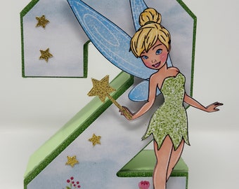 Tinker Bell 3D-Zahl Herzstück: Geburtstagsparty Dekor
