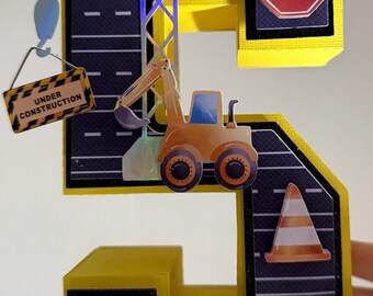 Número da construção: Decoração de festa com caminhão 3D