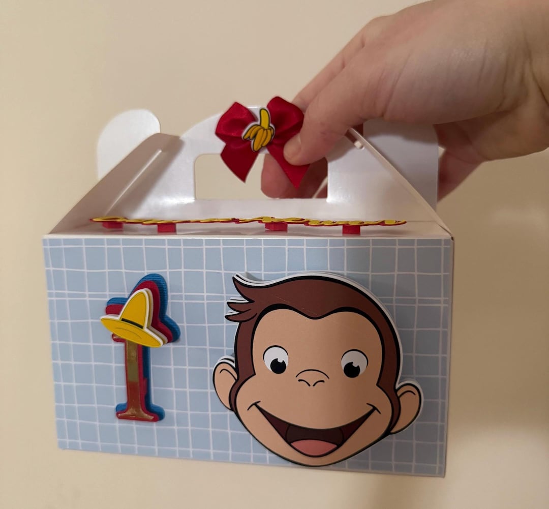 Curious George Gable Boxes – Party Favor Candy Treat Containers - Etsy