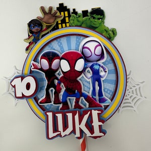 Spidey and His Amazing Friends Cake Topper Spidey Cake Topper Spidey and his friends Spidey birthday Spidey birthday party