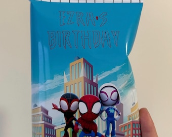 Spidey and Friends Chip Bag – Filled Party Favor