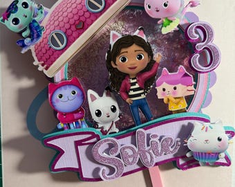 10 Pcs Gabby Decoration Gateau, Gabby Ornement Figurines Ensembl, Gabby