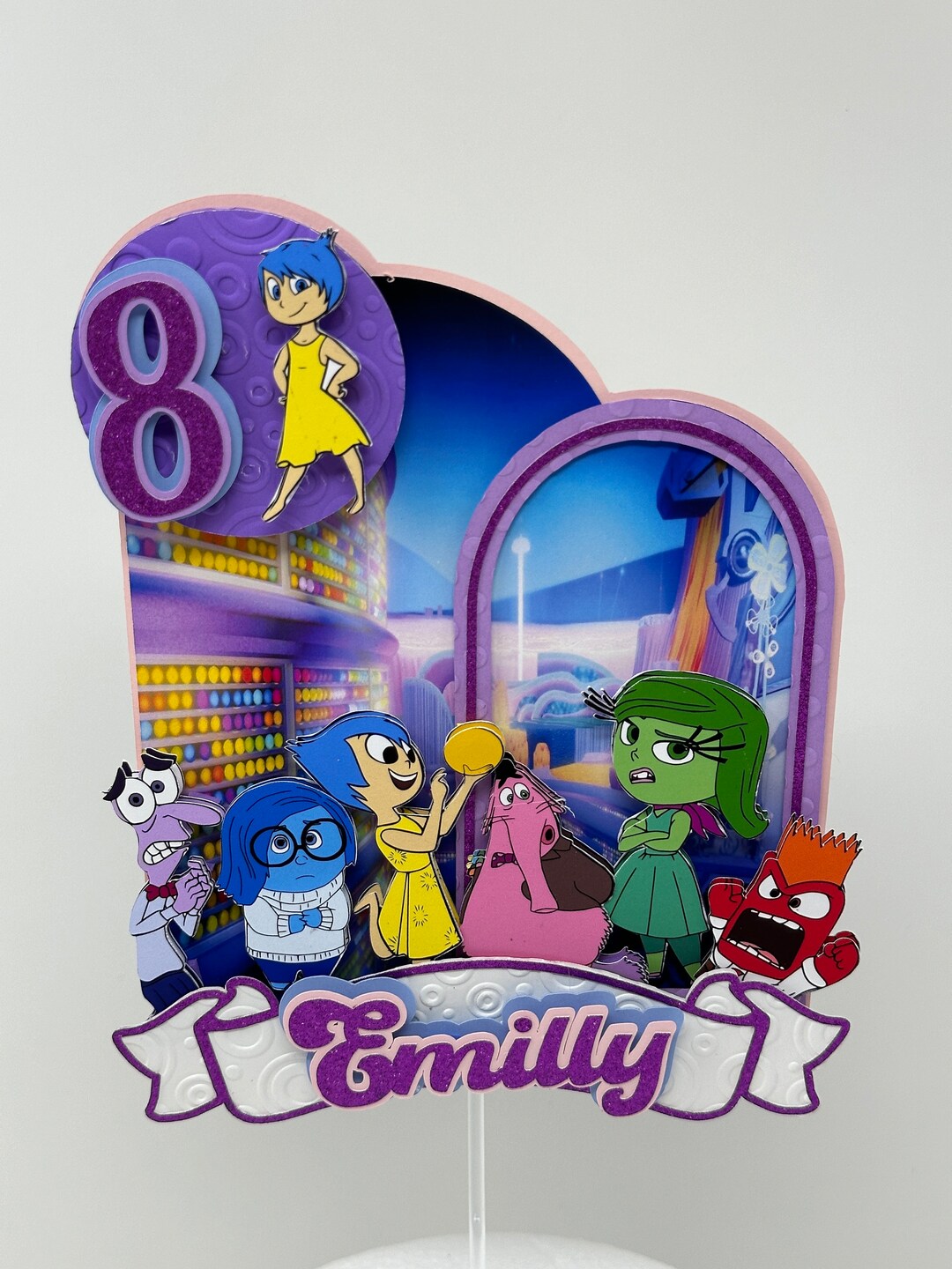 Inside Out Cake Topper Inside Out 2 Party Inside Out Party Decorations ...