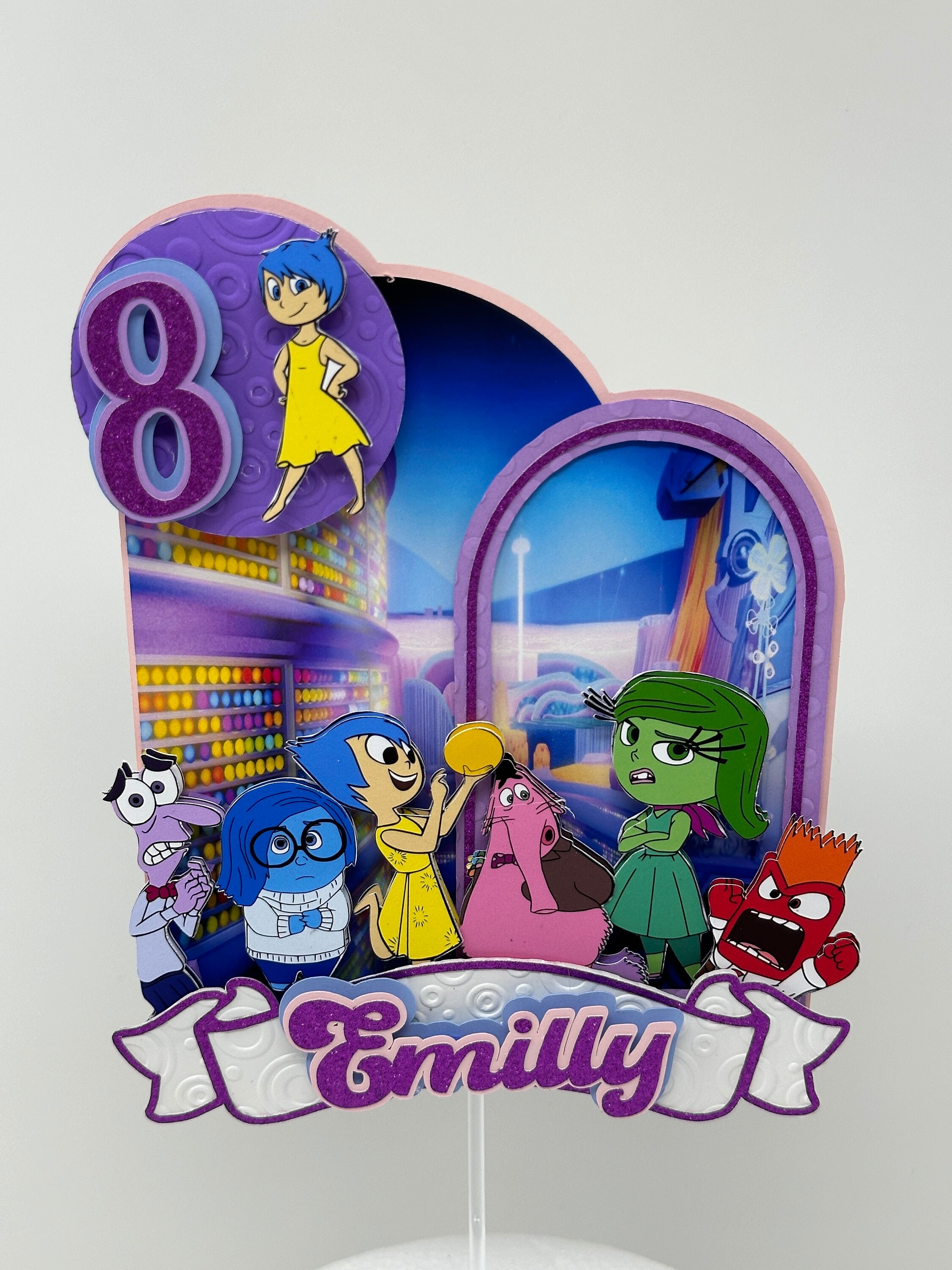 Inside Out Cake Topper Inside Out 2 Party Inside Out Party Decorations ...