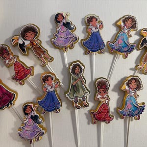 Encanto cupcake toppers set of 12 - Encanto Cupcake Topper Maribel Cake Topper Personalized Encanto Cake Topper Isabella encanto Cake Topper