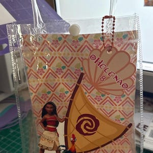 Moana – spersonalizowana przezroczysta torebka na upominki: urodzinowa torebka na słodycze zdjęcie 9