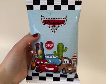 McQueen chip bags - McQueen party - McQueen decor