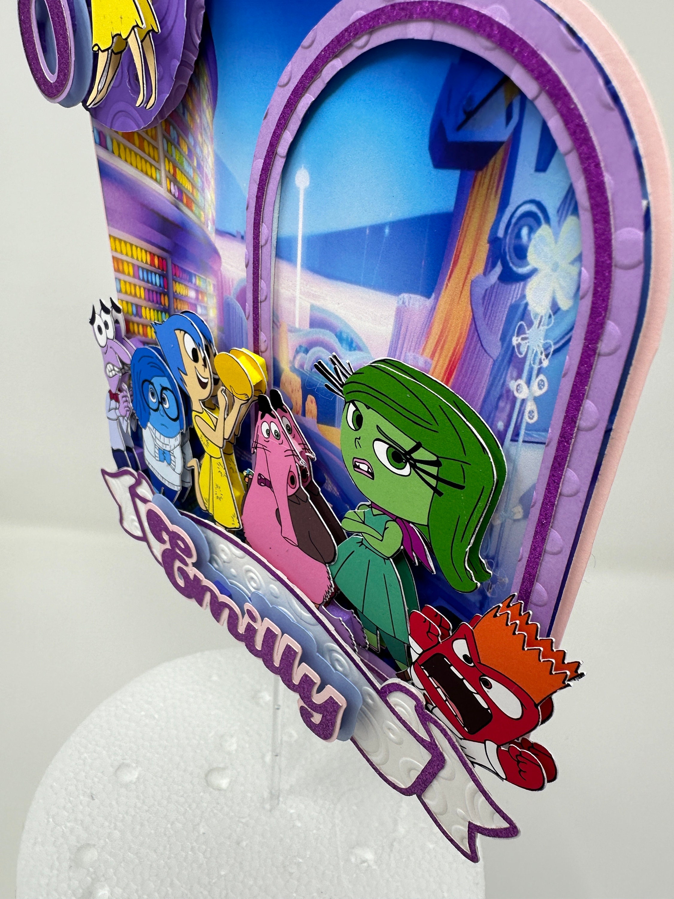 Inside Out Cake Topper Inside Out 2 Party Inside Out Party Decorations ...