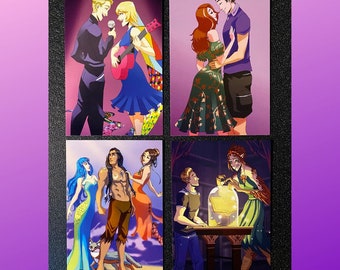 Rockin' Fairy Tales Character Art Print Bundle, Books 1-4