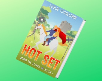 HOT SET signed paperback Behind the Scenes Romantic Comedy Series, Book 1, Romance, Booktok, Bookstagram, Ireland, Celebrity Crush