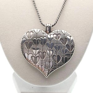 Brighton Spring Peace Necklace with Puffy Heart Pendant 22” image 4