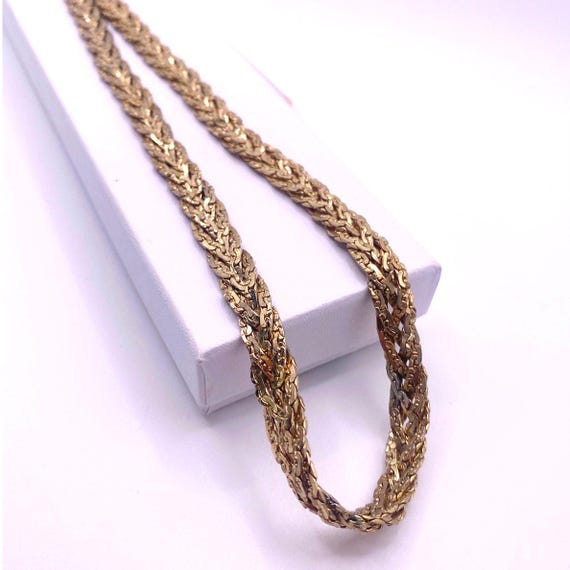 Vintage Braided Necklace 5 Strands Chain 22” Long - Etsy