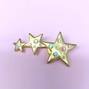 Kenneth Jay Lane Single Trio Star Clip On Earring Missing Pair