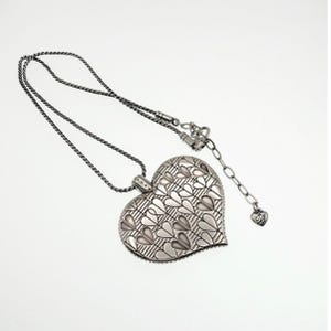 Brighton Spring Peace Necklace with Puffy Heart Pendant 22” image 7