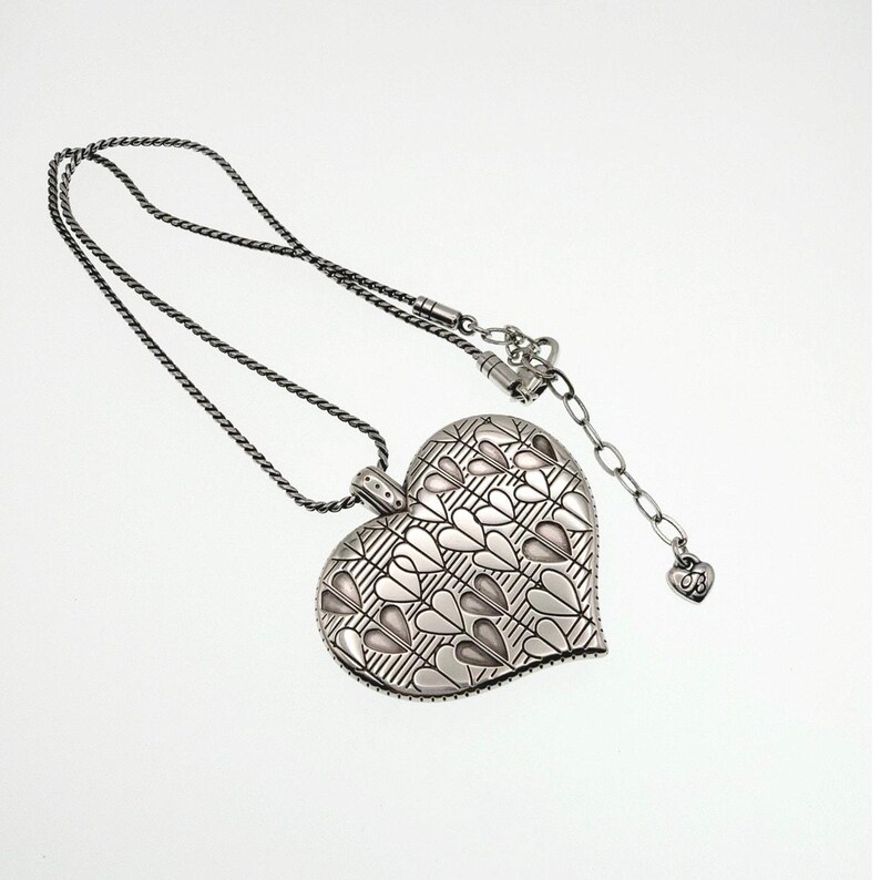 Brighton Spring Peace Necklace with Puffy Heart Pendant 22” image 7
