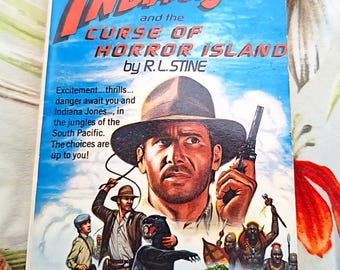 Vintage Indiana Jones: Curse of Horror Island, RL Stine, First Edition,  Unusual Valentine Gift