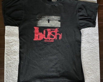 Bush Razorblade Koffer Vintage T-Shirt Schwarz 90er Jahre Rockmusik Metal Größe Medium