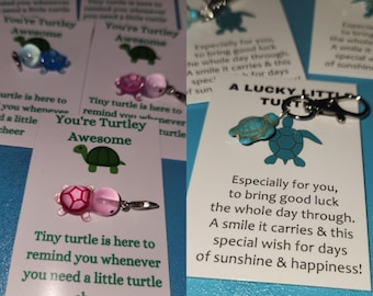 Travel Turtle Emotional Support Hug Keychain